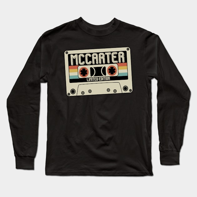 Mccarter - Limited Edition - Vintage Style Long Sleeve T-Shirt by Debbie Art